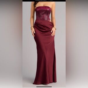 Fierce Burgundy Women's Dress NWT